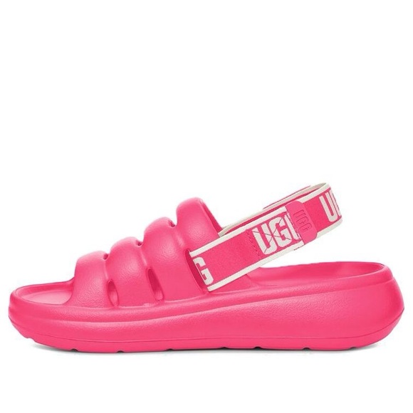 UGG Sport Yeah Slide Taffy Pink Sz 8 | Adjustable Strap | Water-Resistant - Picture 6 of 7